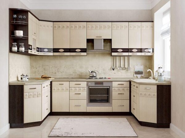 Модульная кухня "Аврора 26" ширина 230х300х232см.
