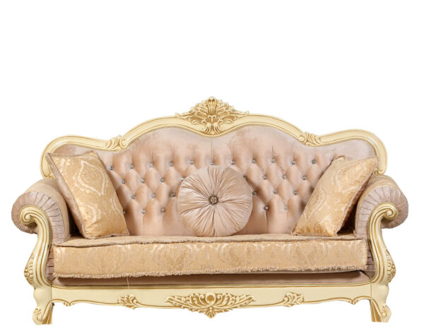 диван "Илона" декор"крем" ткань"золото"