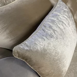 диван "Патрисия" декор"крем" ткань"серый глянец"