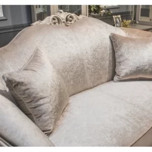 диван "Мокко" 2-х местный нераскладной декор "крем" ткань "беж"