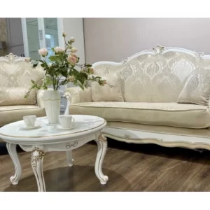 диван "Натали" 3-х местный раскладной декор"белый глянец"